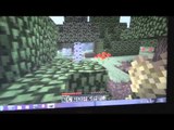Minecraft Walk-through Chapter 36, with zombies and skeletons and creepers