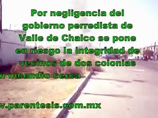 Negligencia perredista pone en riesgo a vecinos por incendio