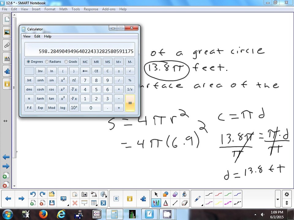 12.6 Surface Area & Volume of Spheres 6-2-15