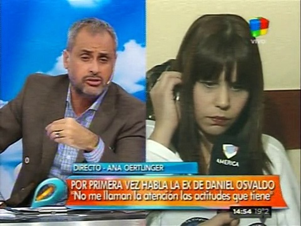 Ana Oertlinger denuncia a Daniel Osvaldo