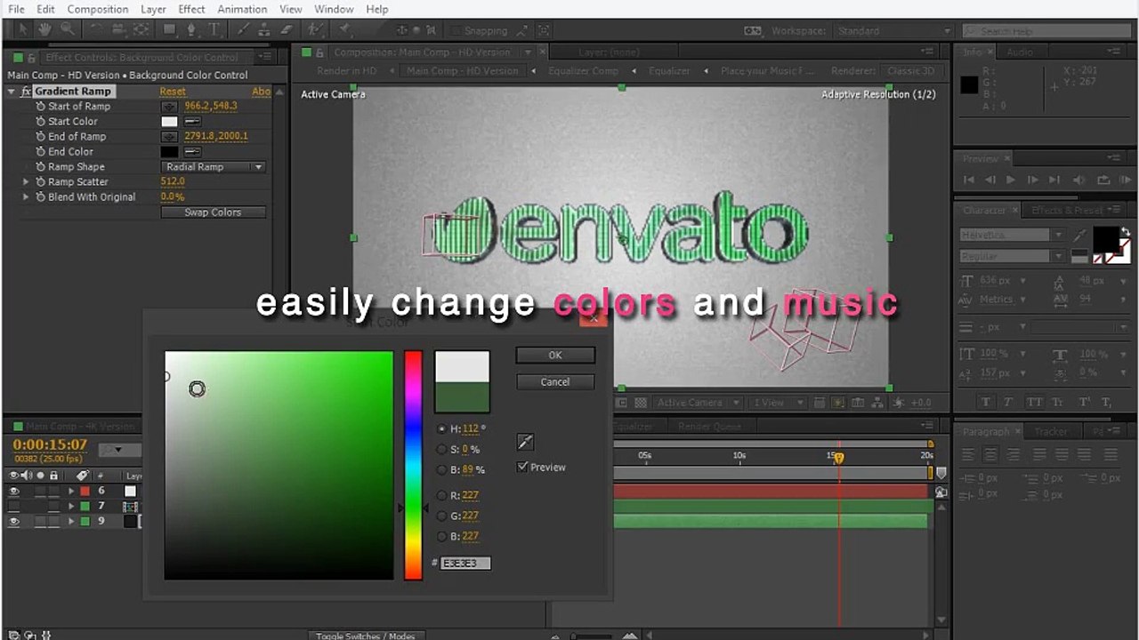 After Effects Project Files - 3D LED Logo Equalizer - VideoHive 8686926