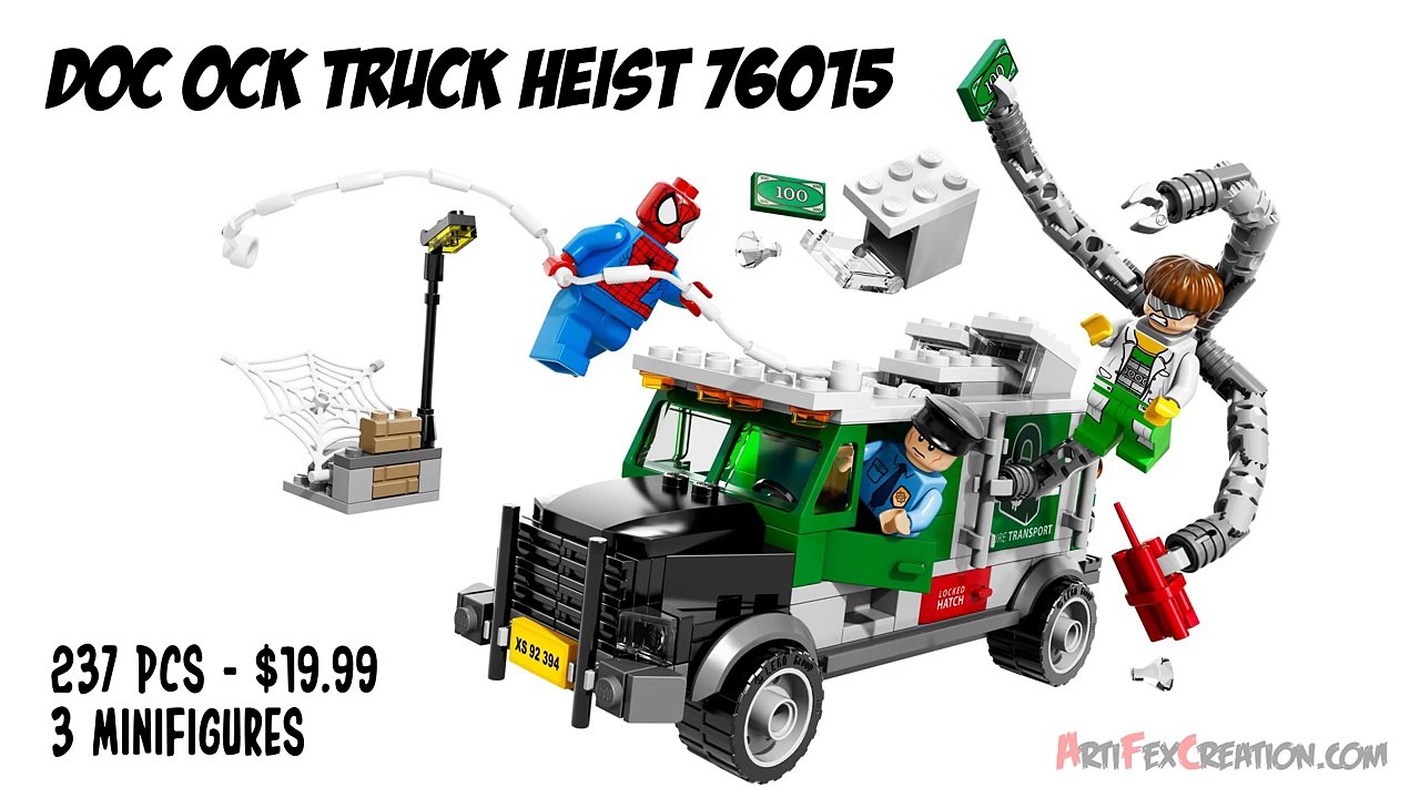 Spiderman DOC OCK Truck Heist 76015 Lego Marvel Super Heroes Animated Building Review