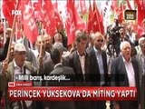 Hakkari Yüksekova'da miting yapan Doğu Perinçek'in Milletvekili adayı HDP'ye geçti