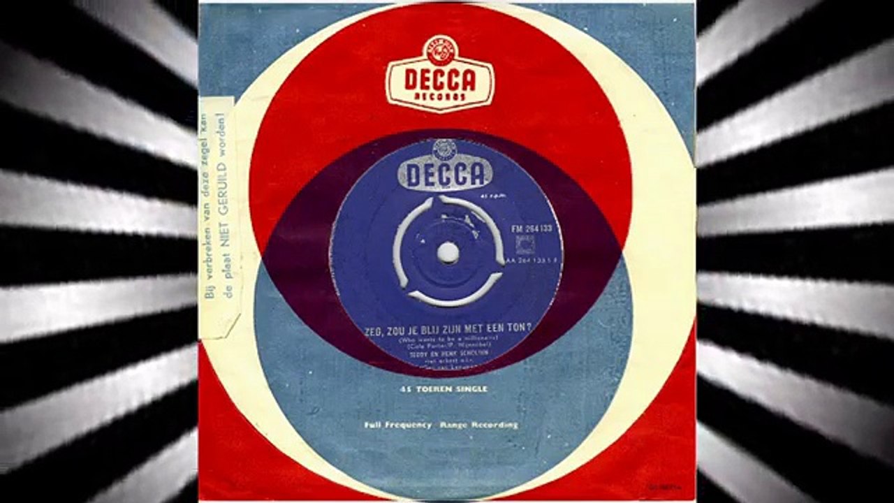 Teddy en Henk Scholten - Zeg, zou je blij zijn met een ton. - Vinyl 1957