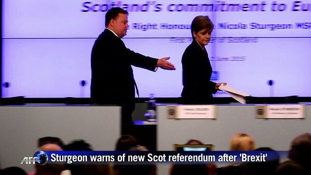 Sturgeon warns of new Scots independence vote after 'Brexit'