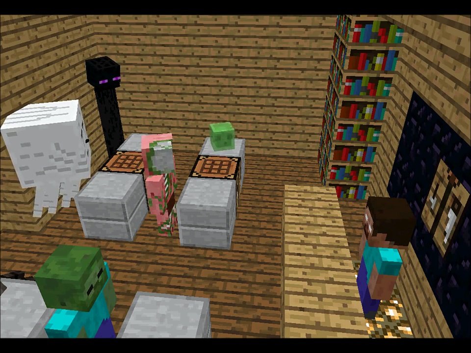 Monster School Crafting - minecraft animation
