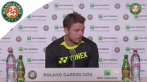 Conférence de presse Stan Wawrinka Roland-Garros 2015 / Quarts de finale