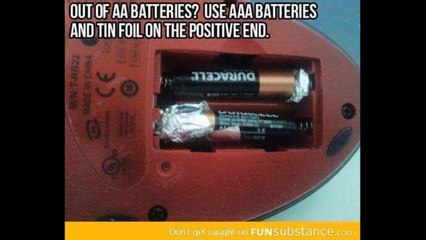 how to use AAA batteries instead of AA