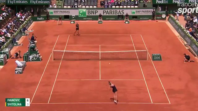 Roland Garros : Chute d'Ana Ivanovic face Svitolina