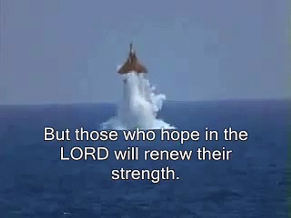 Submarine Jet underwater launch