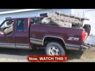 Chevy pickup with dump box