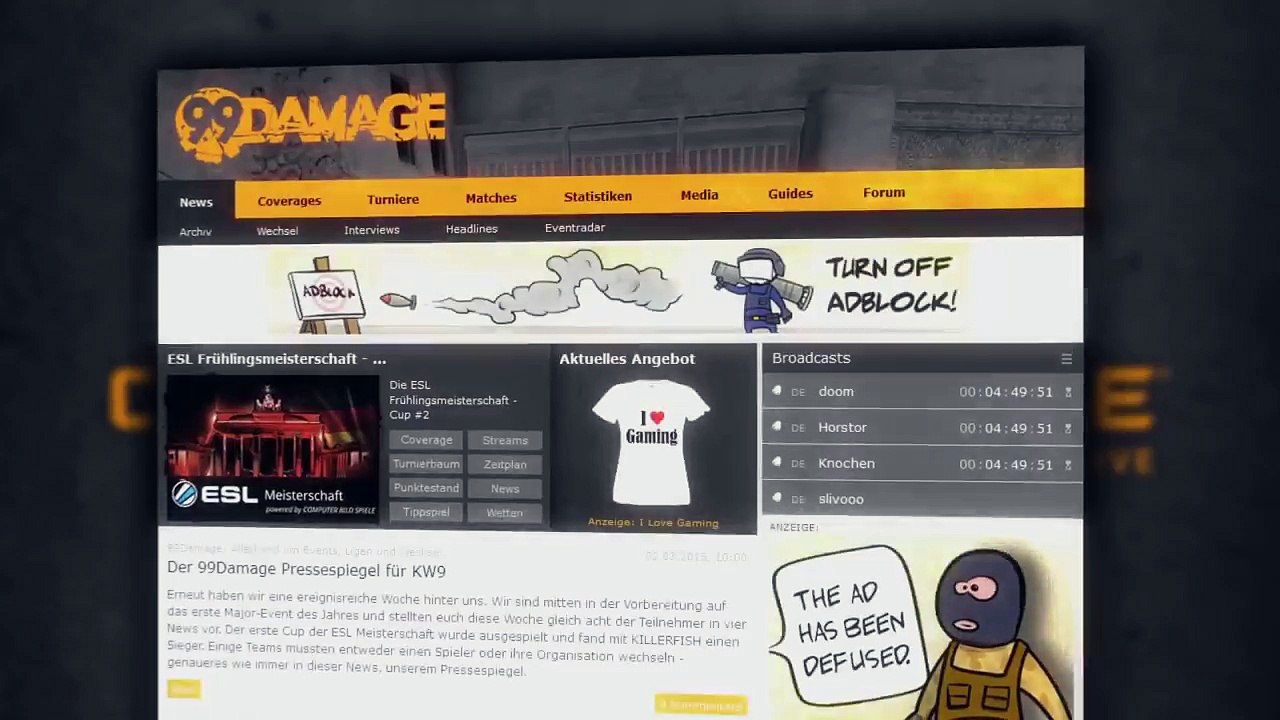 99DAMAGE Arena #8 mit Horstor - German Stream (REPLAY)