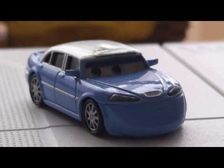 Pixar Cars Jay LIMO eaten by SCREAMIN BANSHEE