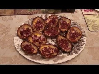 Superbowl Sunday Hot Wings and Potato Skins