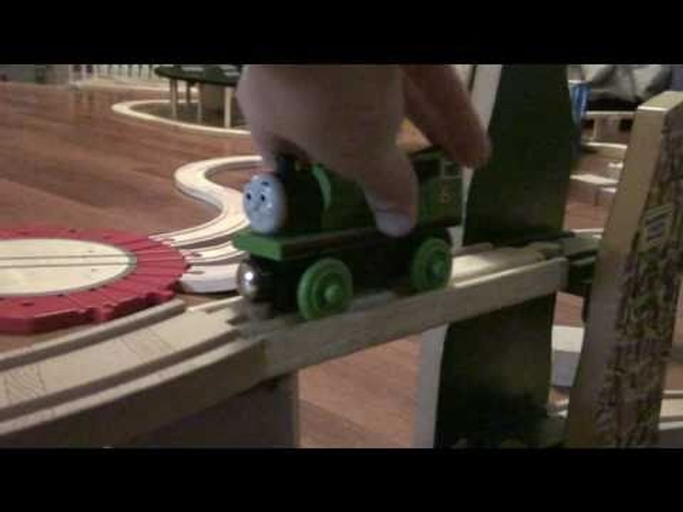 Thomas and friends, Fergus and Percy on the rickety bridge