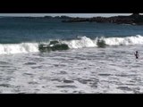 Hurricane Earl bodysurfing on the Atlantic coast in HI DEF
