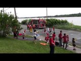 July 1st 2010 Braemar Drive Waterfight residents against the fire departents part 2