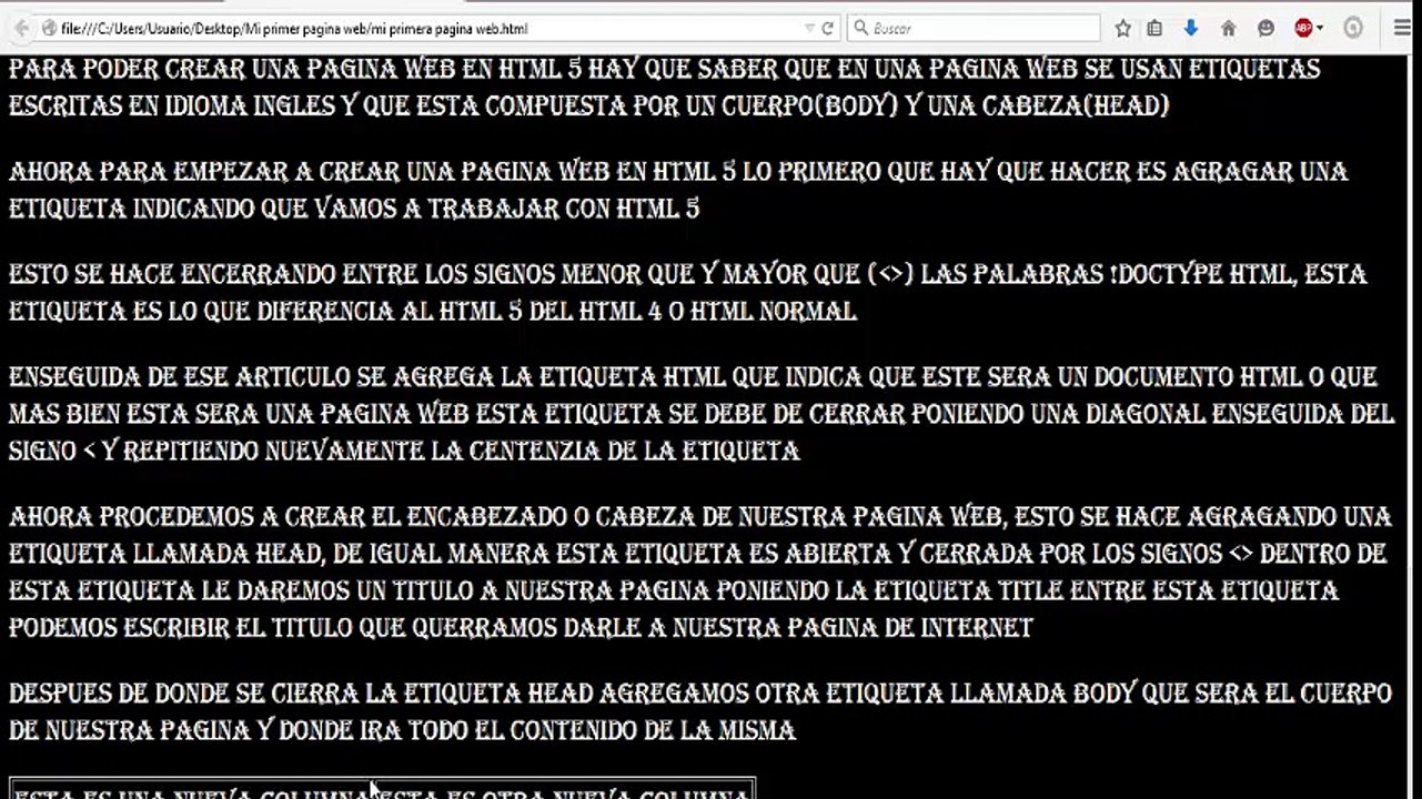 Sition con HTML Parte 2