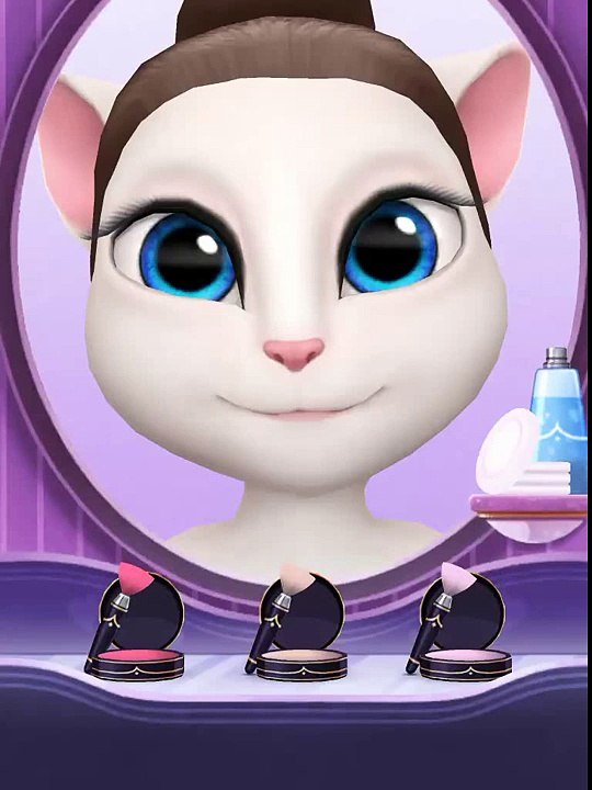 [My Talking Angela] Ugly makeup challenge by Andria the Cat