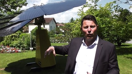 Jérôme Chauvet, directeur Commercial Marketing EDF ENR présente la SmartFlower