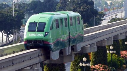 Sentosa Express Monorail video