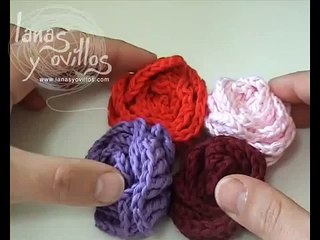 Tutorial Rosa Crochet o Ganchillo Paso a Paso en Español