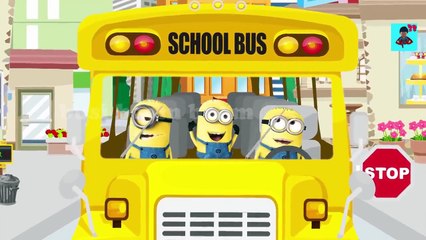 Minions | Wheels on the bus Minions Nursery Rhymes for Children