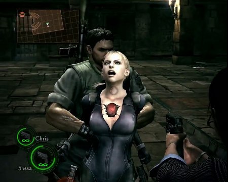Resident Evil 5 - story mode - chapter 5-3 / Wesker and Jill VS Chris and Sheva