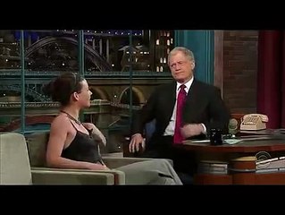 Evangeline Lilly at The Late Show