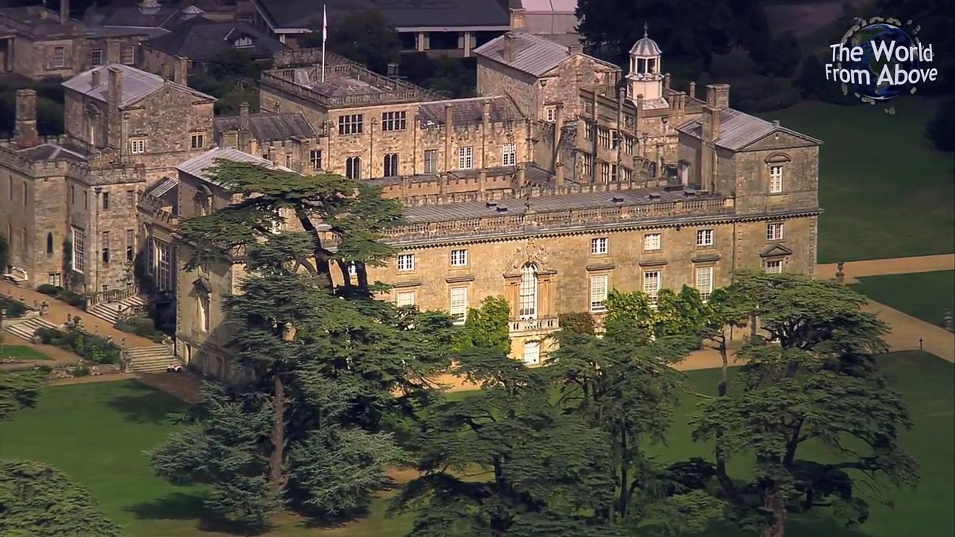 English Country Houses from Above in High Definition - HD