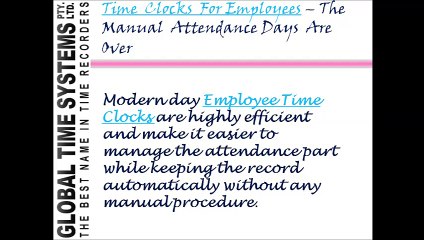 Time Clocks for Employees