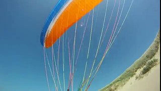 Paragliding soaring Castricum Holland 12-5-2011
