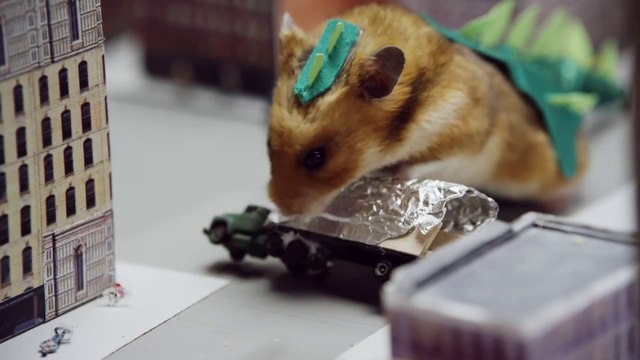 Tiny Hamster Is Back And This Time It's A GIANT MONSTER