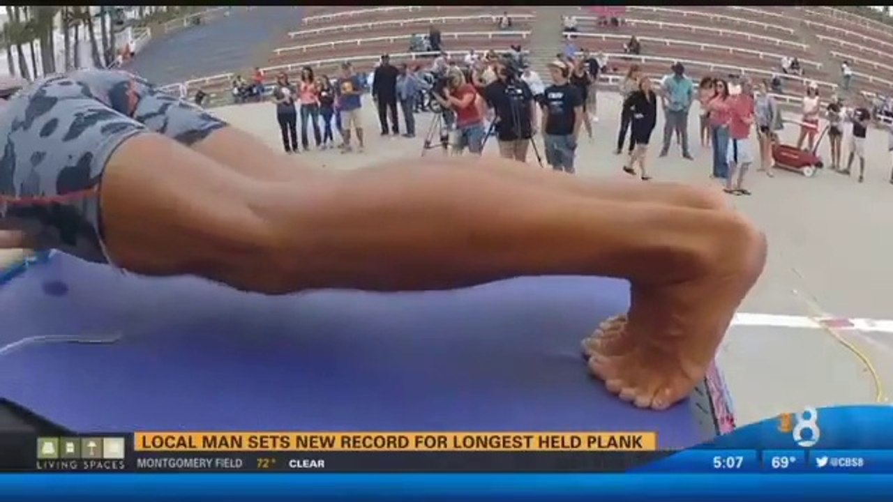 Rester 5h à faire la planche ( gainage abdos) : Nouveau record du monde