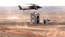 Special Forces conducts FAST ROPE assaults with MD500 gunship - Jordanian Army