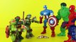 Superheroes Mashers Ninja Turtles Captain America Spiderman Wolverine Hulk TMNT Michelangelo Raphael