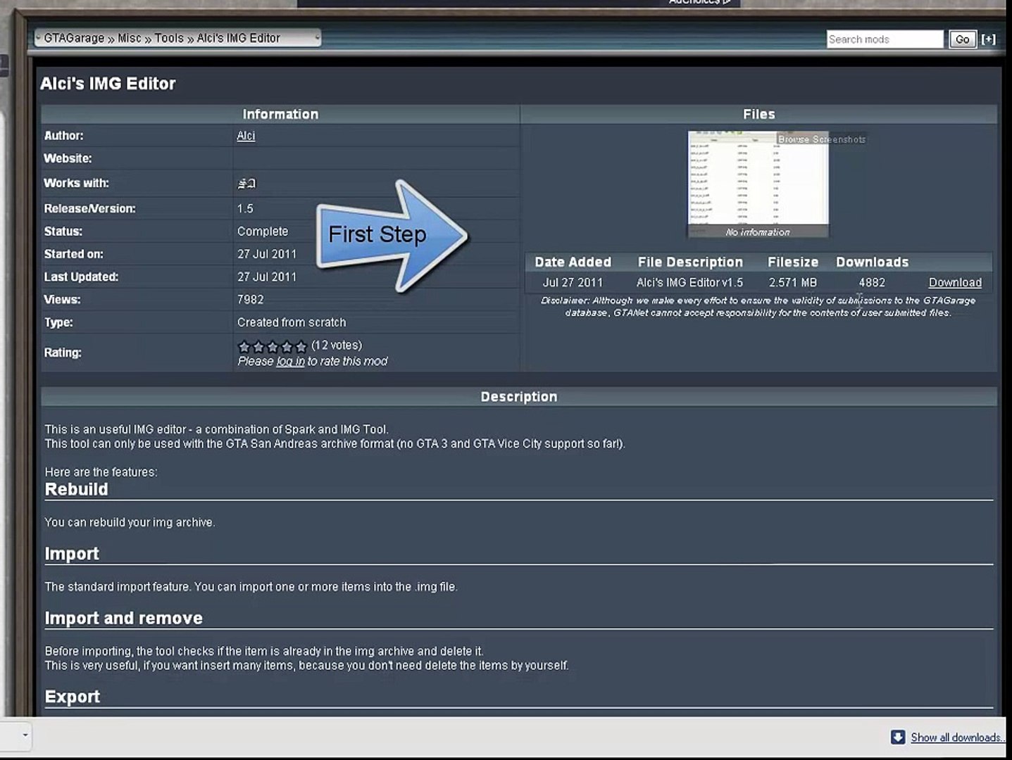 How To Install Tws Modpack Using Alci Img Editor Video Dailymotion