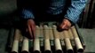 Working Inside A Firework Factory - Fusing The Firework Tubes Together By Hand