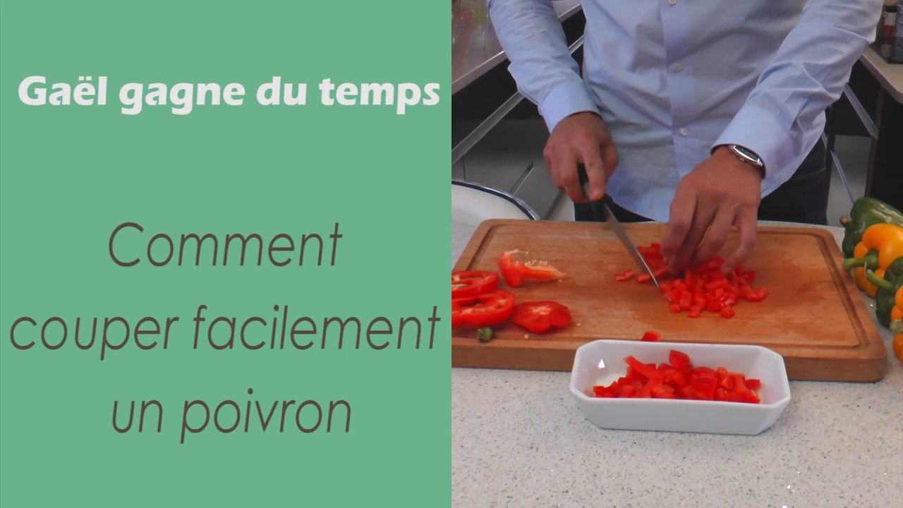 L'astuces pour couper facilement un poivron - Gaël gagne du temps