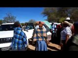 Ian Khama doing his 'Walk About' in Bonnington South, Gaborone