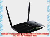 TP-LINK TL-WDR3500 Wireless N600 Dual Band Router 2.4GHz 300Mbps 5Ghz 300Mbps USB port IP QoS