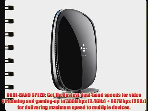 Belkin AC1200 Dual Band Wireless AC Router Fast Ethernet (Latest Generation)