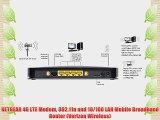 NETGEAR 4G LTE Modem 802.11n and 10/100 LAN Mobile Broadband Router (Verizon Wireless)