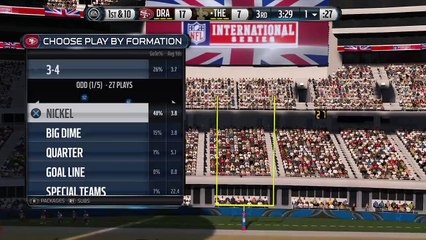 Madden NFL 15 beating a 99 overall sanits with my 95 49ers