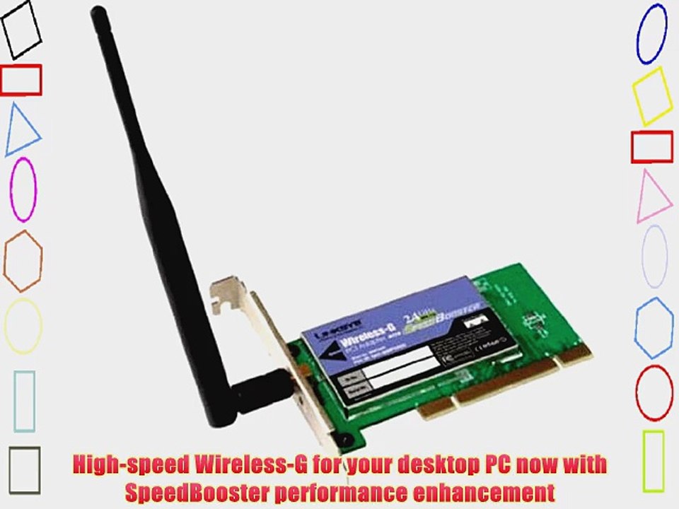 Cisco-Linksys WMP54GS Wireless-G PCI Card with SpeedBooster