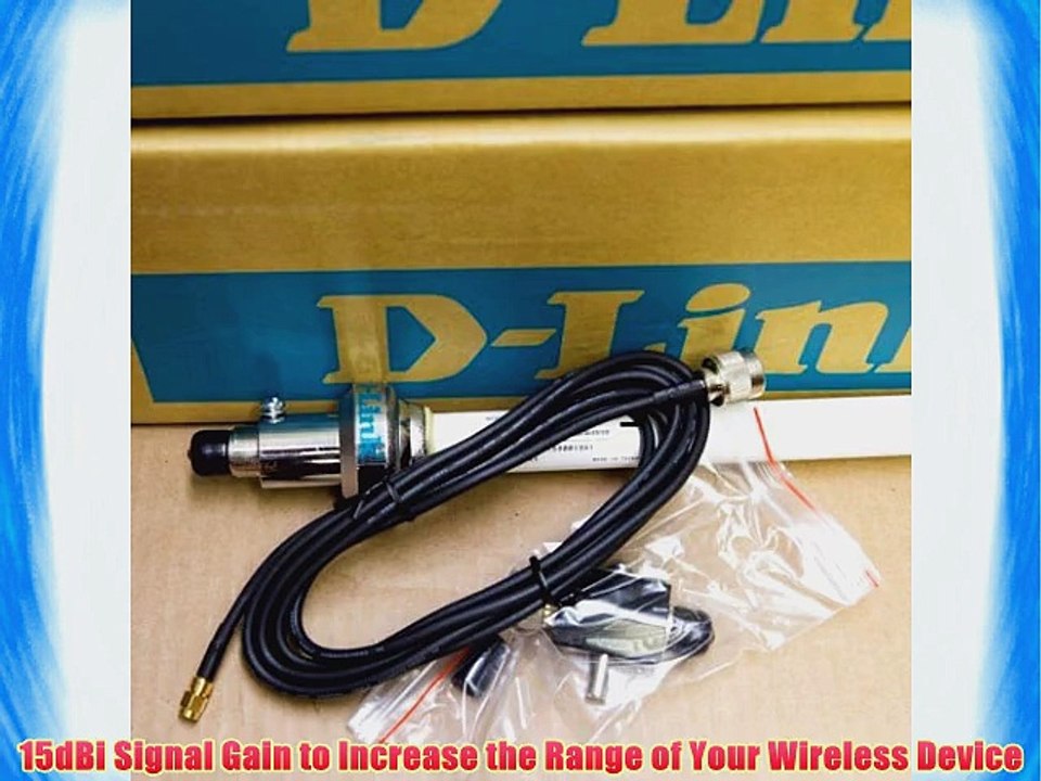 60 inch tall D-Link ANT24-1500 Outdoor 15 dBi 360 Omni-Directional Antenna BARE