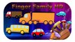 Vehicles Finger Family Funny Cartoons Rhymes for Children and Babies