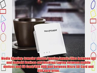 RAVPower All-In-One FileHub Built-in 6000mAh External Battery Pack portable Charger Wireless