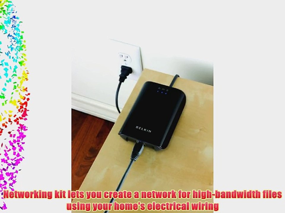 Belkin 200 Mbps Powerline AV Adapter (Black)
