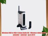 Wireless USB to VGA 3.5mm Audio Kit - Wireless video/audio extender - external - up to 30 ft